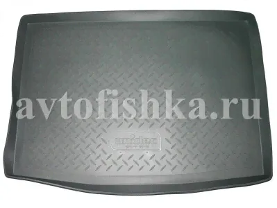 Коврик в багажник Skoda Octavia Combi 2012- полиуретановый, серый, Norplast-0