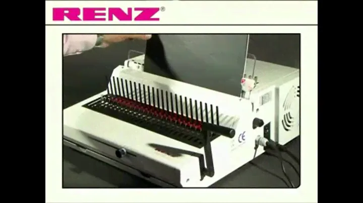 Renz Combi E Electric Comb Binding Machine Demo Video